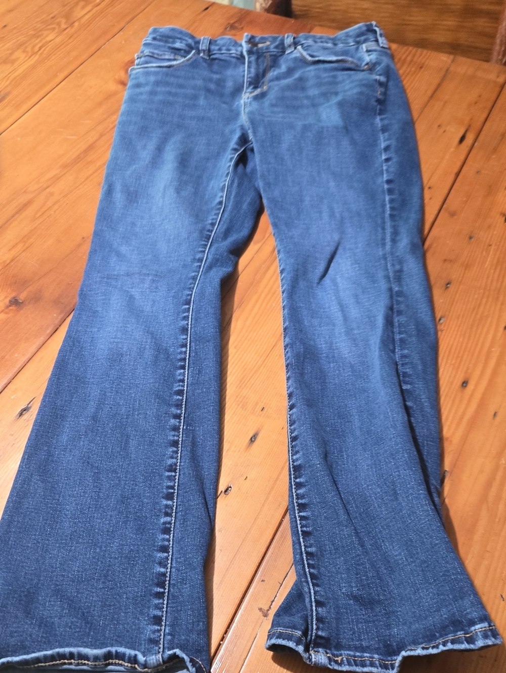 American Eagle Outfitters Blue Jeans Skinny High Rise Skinny Kick Sz 8